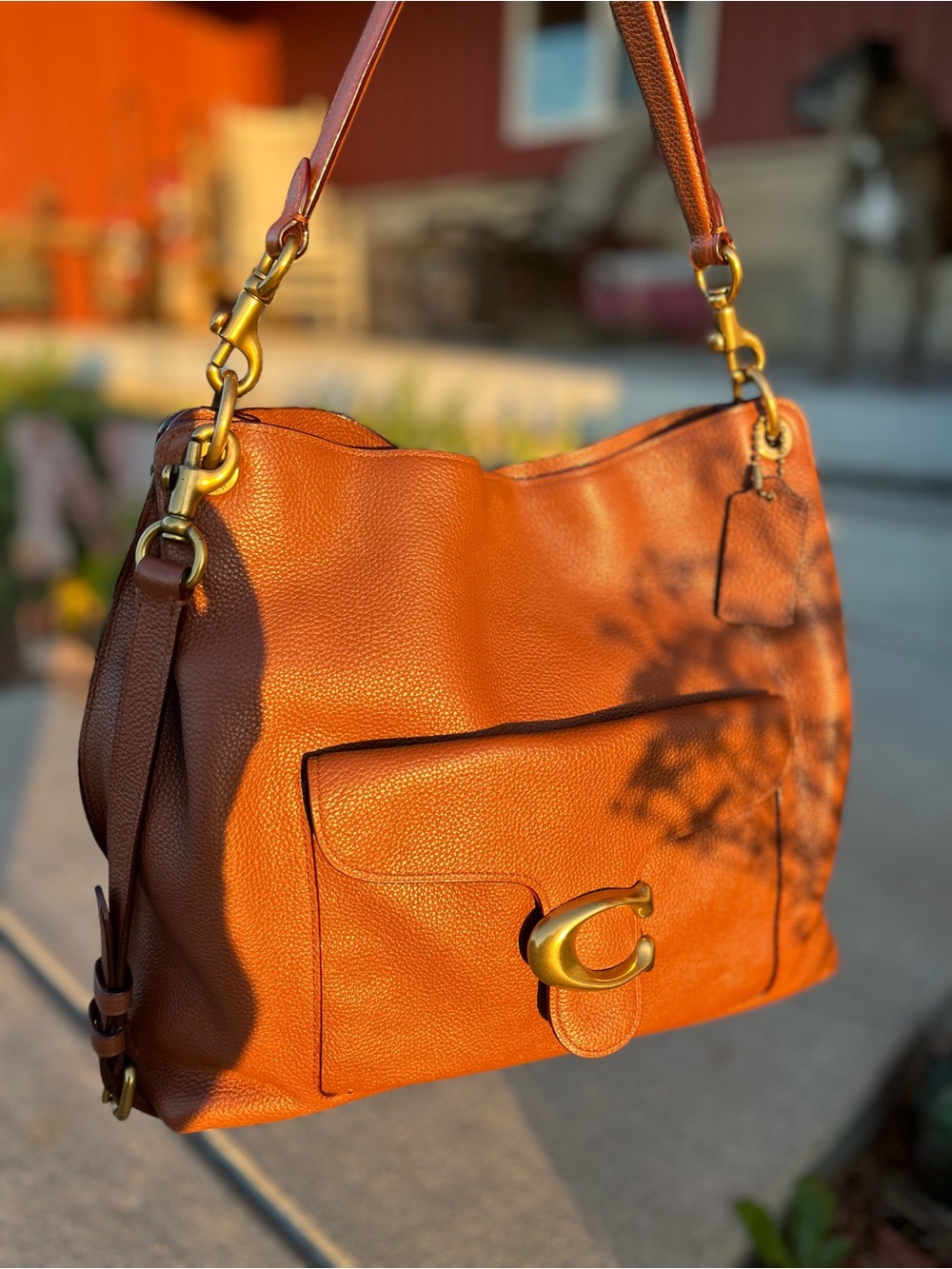 Coach Tabby Hobo Bag in Saddle Brown